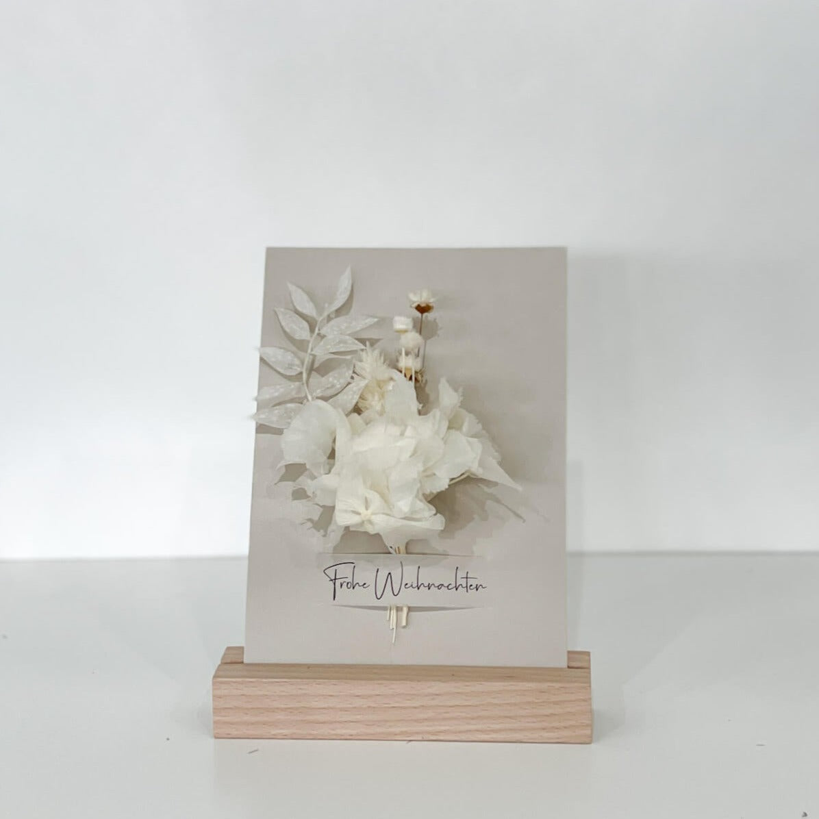 Weihnachtskarten mit Trockenblumen II