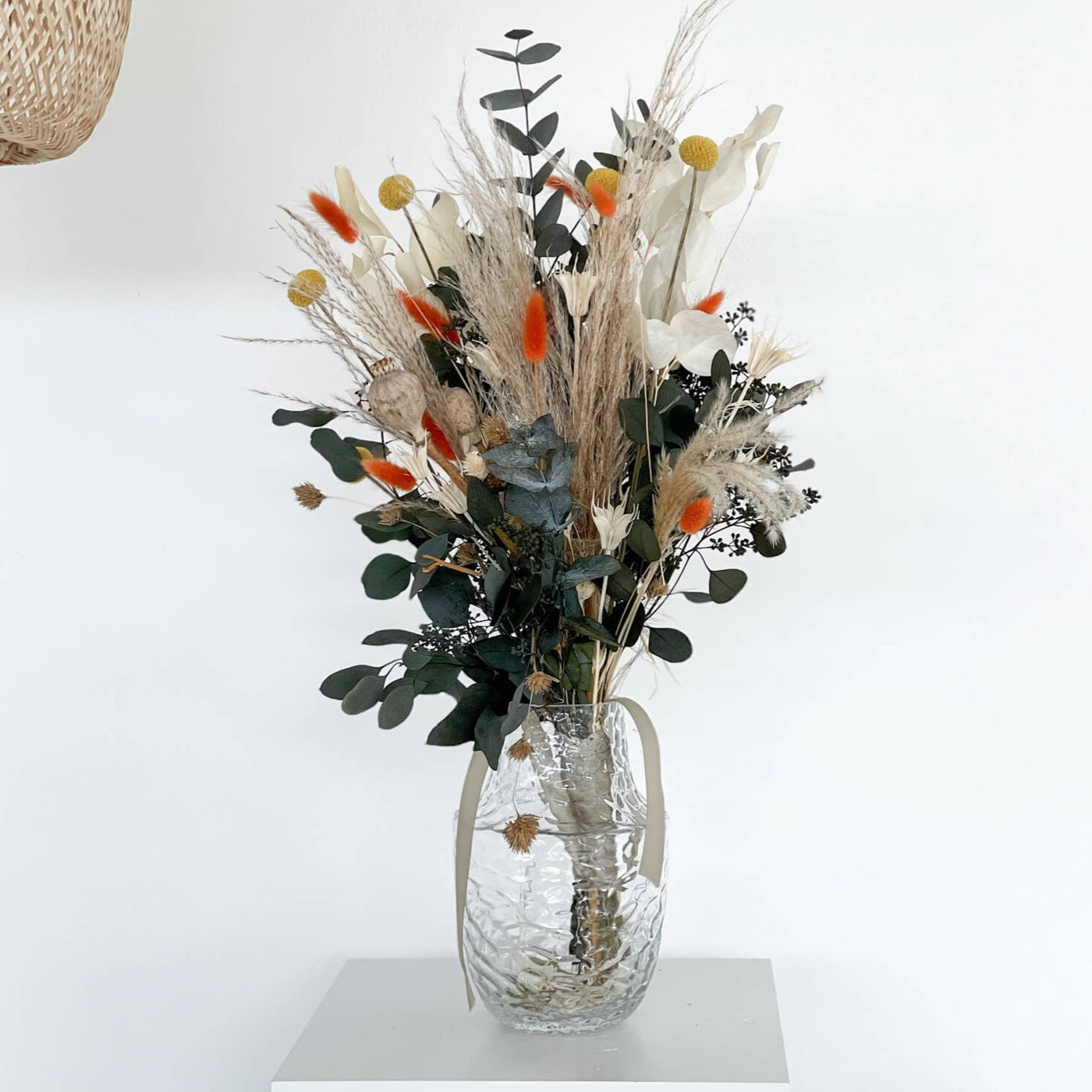 Brautstrauß Trockenblumen Eukalyptus Craspedia | 60 cm von Lykke&You