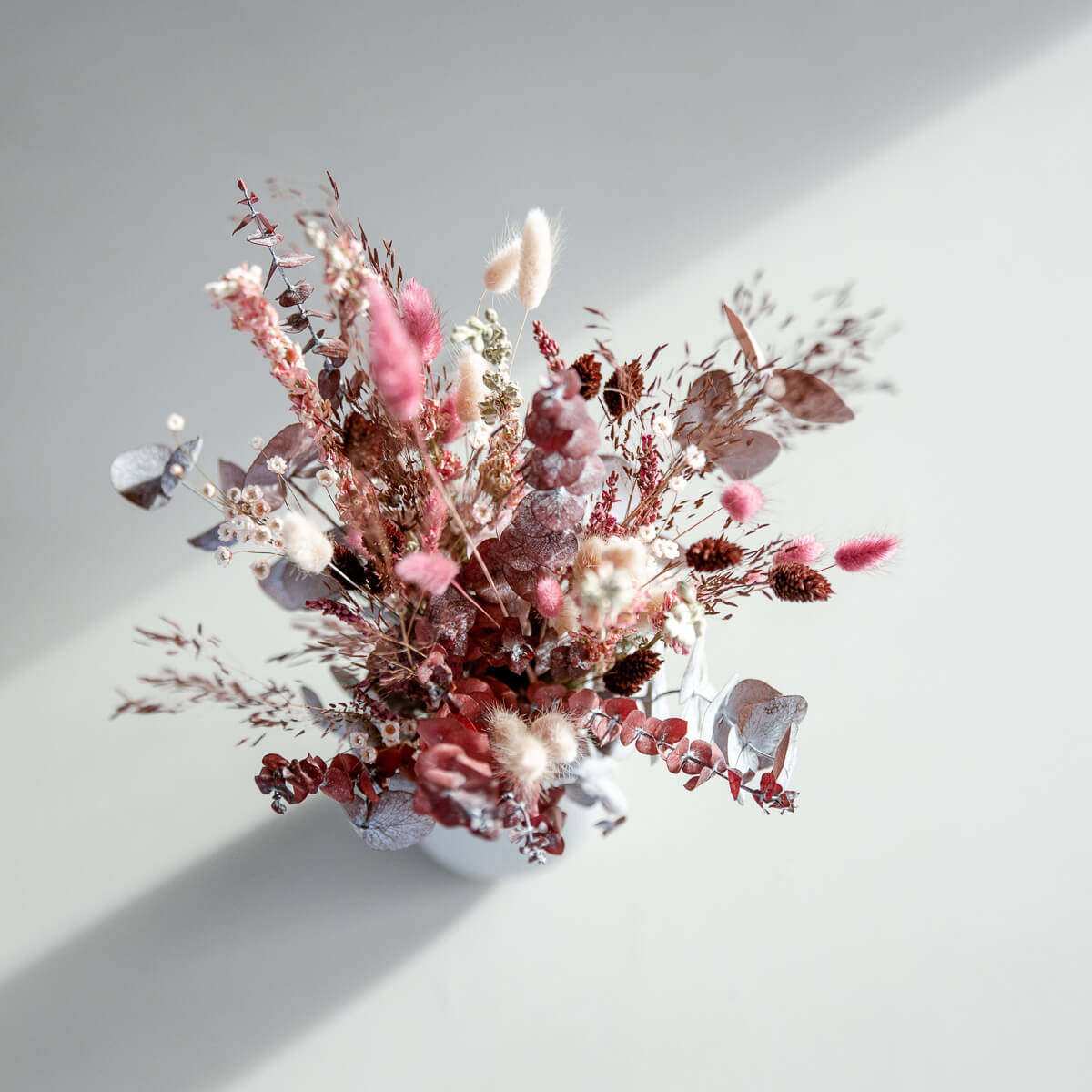natürlicher Trockenblumenstrauß rosa braun | Ca. 60 -70 cm - Lykke&You