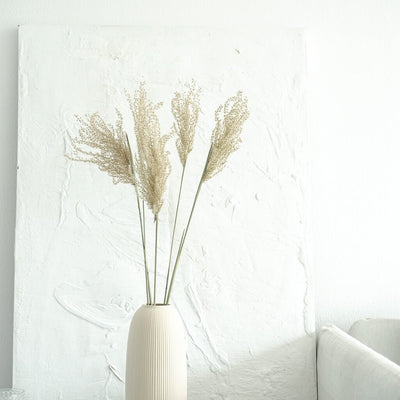 Getrocknetes Reedgras | extra fluffig | weiß, beige, natur, lila | 60 cm - Größe: klein
