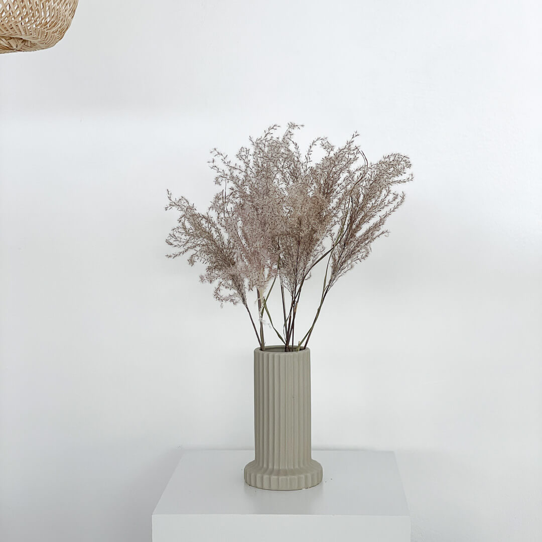 Getrocknetes Reedgras | extra fluffig | weiß, beige, natur, lila | 60 cm - Größe: groß