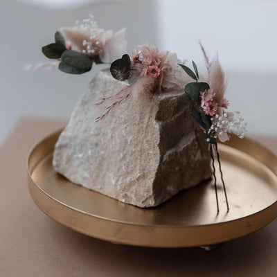 Haarnadel Trockenblumen Eukalyptus rosa | Blumenkinder - Lykke&You