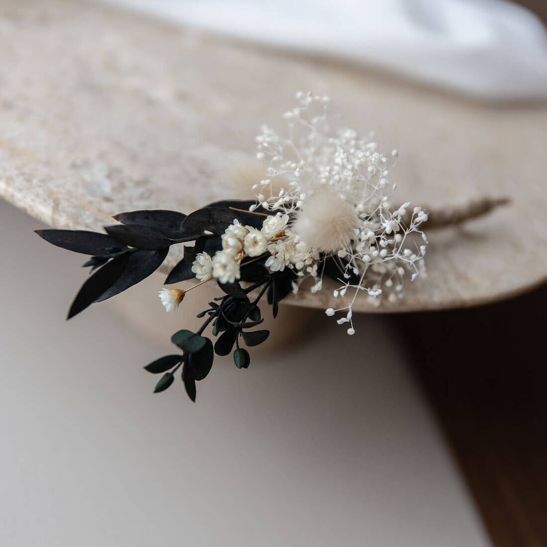 Anstecker Bräutigam Eukalyptus | Trockenblumen | Hochzeitsanstecker - Lykke&You