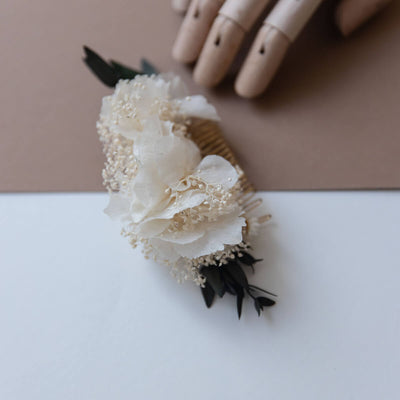 Haarkamm Trockenblumen Eukalyptus | Hochzeit, Kommunion, Blumenmädchen - Lykke&You