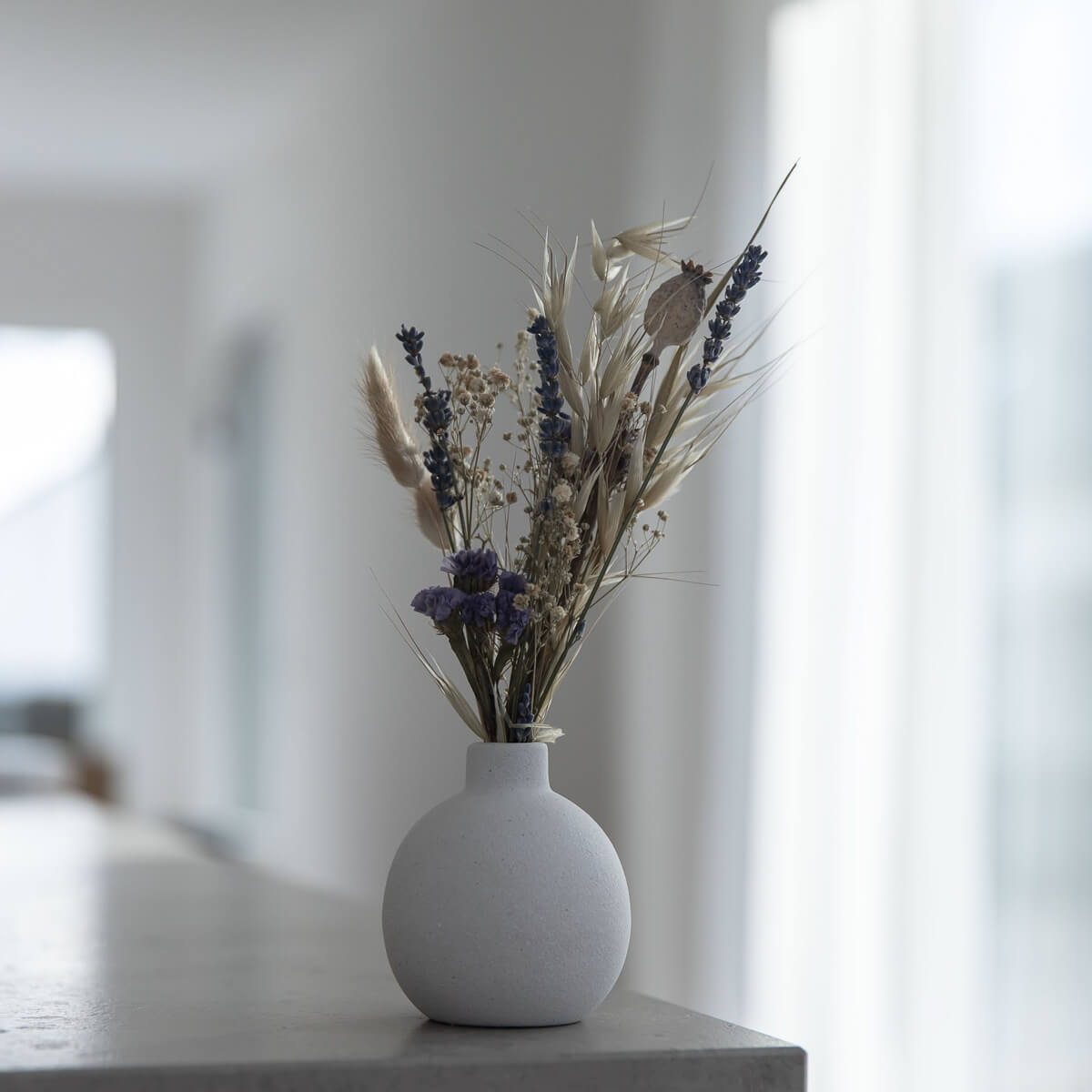 Trockenblumenstrauß Mini Wildblume blau | 20 - 30 cm - Lykke&You