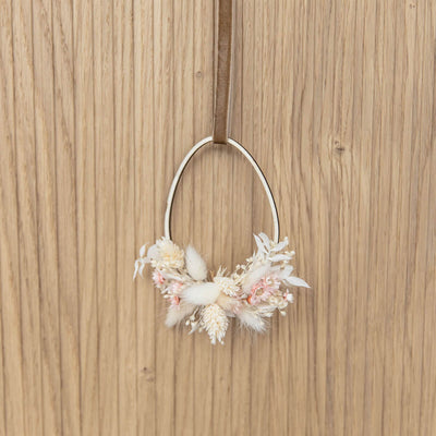 DIY Osteranhänger  aus Holz Trockenblumen