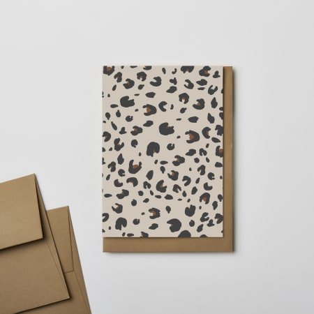 Leopard greeting card