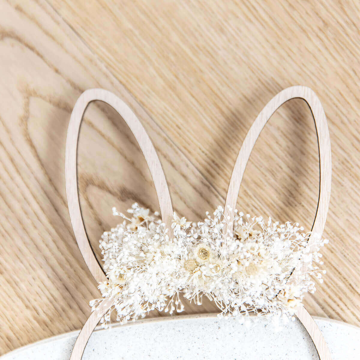 Eulenschnitt Oster-Holzkranz "Hase" - Lykke&You GmbH