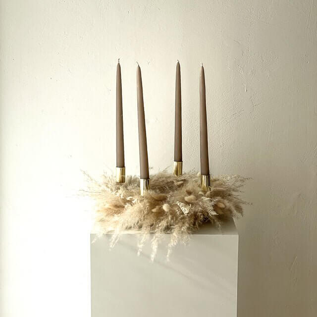 Adventskranz Trockenblumen "Pampasgras Small" - Lykke&You GmbH