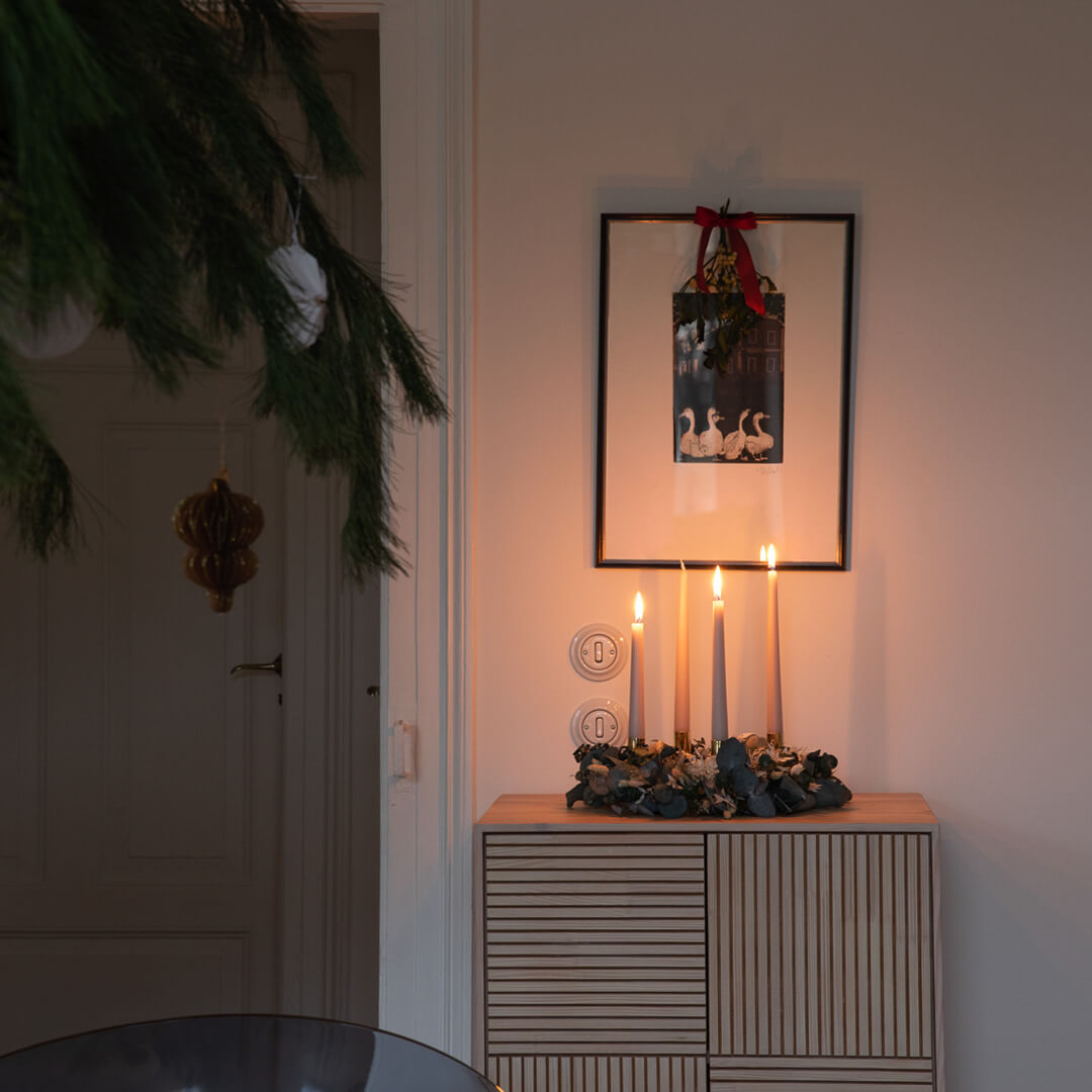 Adventskranz Trockenblumen "Eukalyptus Mix" - Lykke&You GmbH