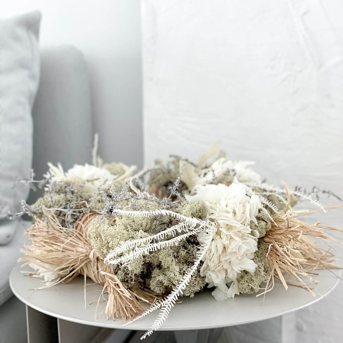 Adventskranz Trockenblumen Signature | ca 40 cm - Kränze - natur