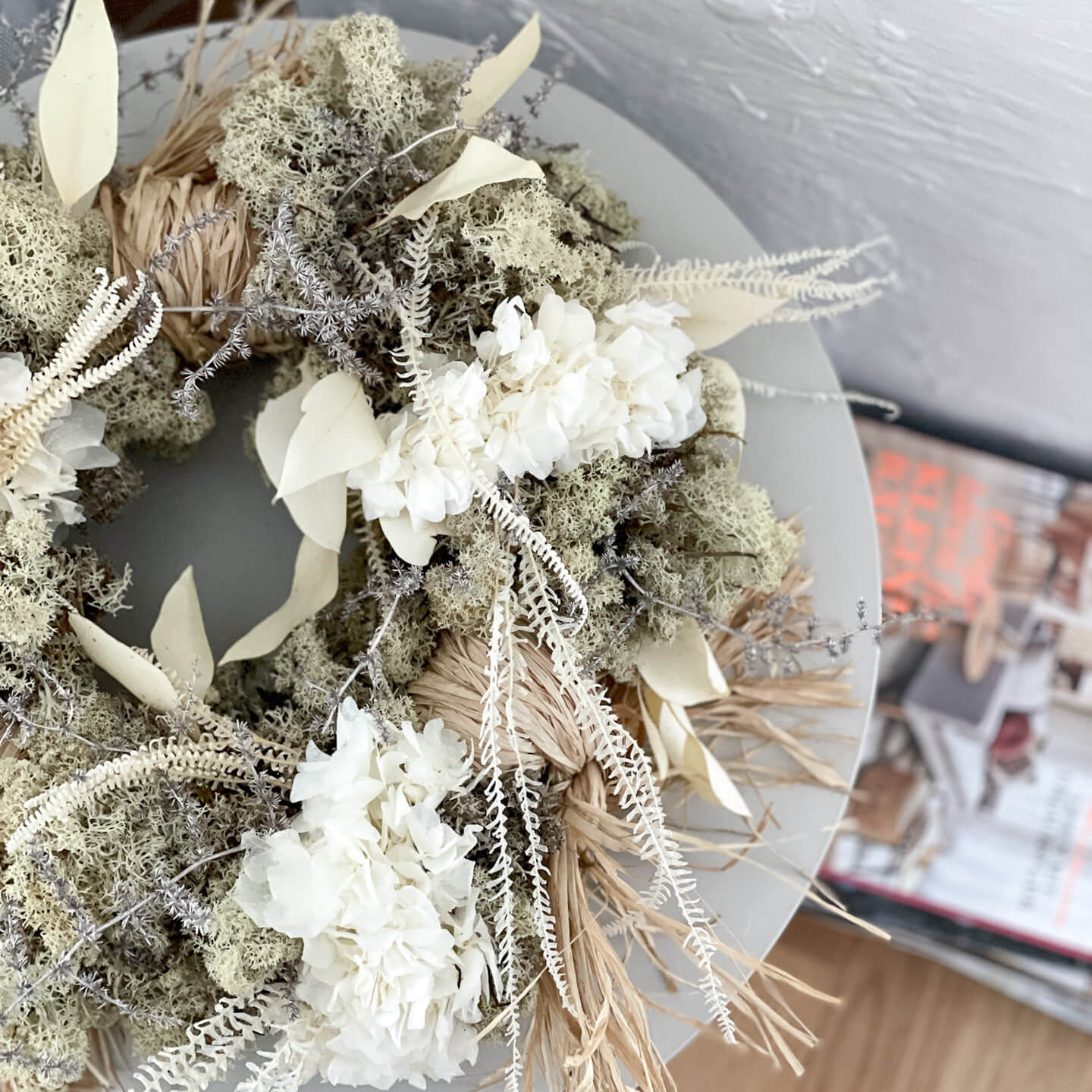 Adventskranz Trockenblumen Signature | ca 40 cm - Kränze - natur