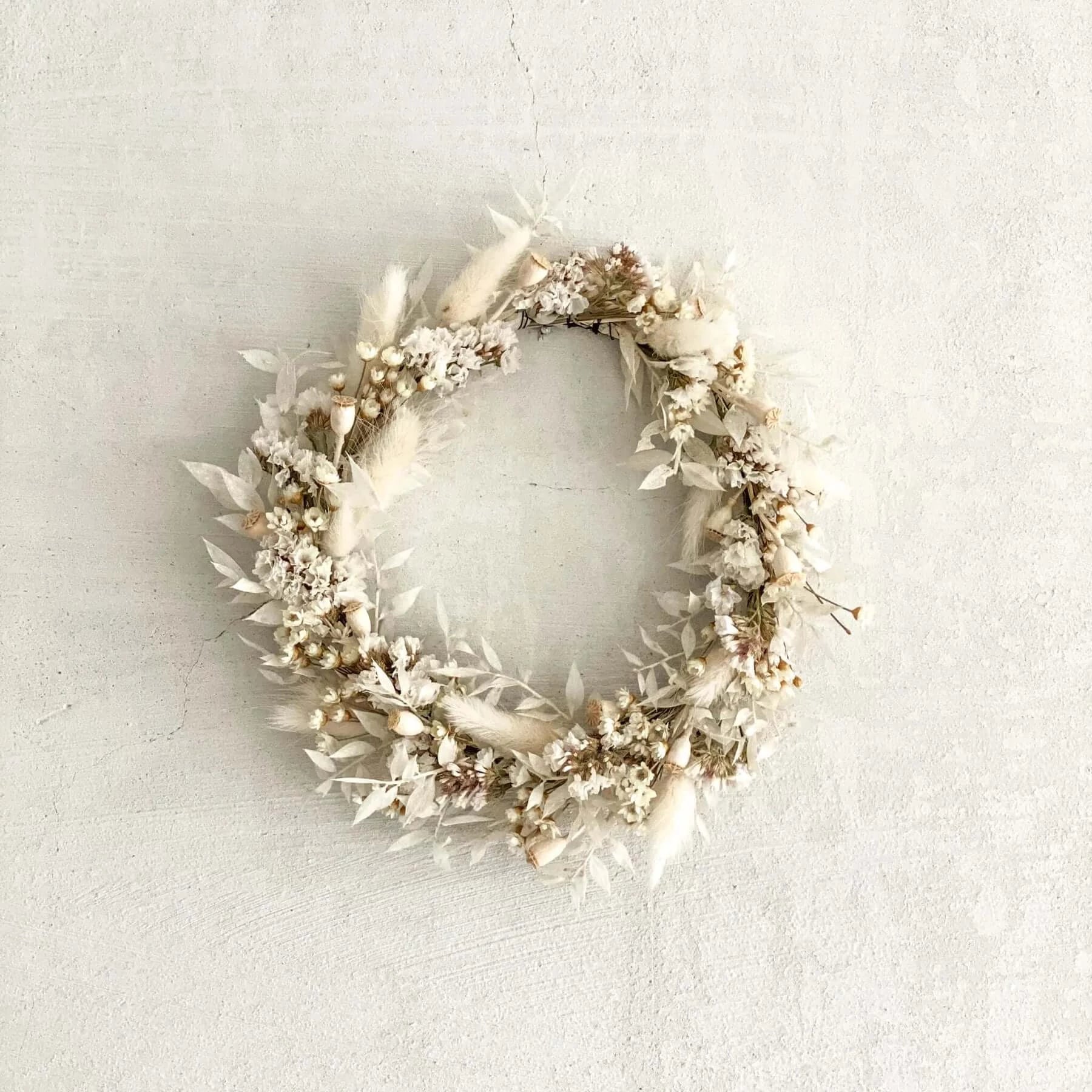 Adventskranz Trockenblumen klein in verschieden Varianten - DIY