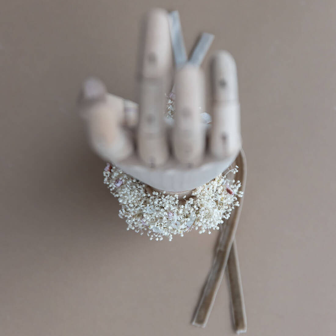 Armband Trockenblumen zart rosa - Lykke&You GmbH