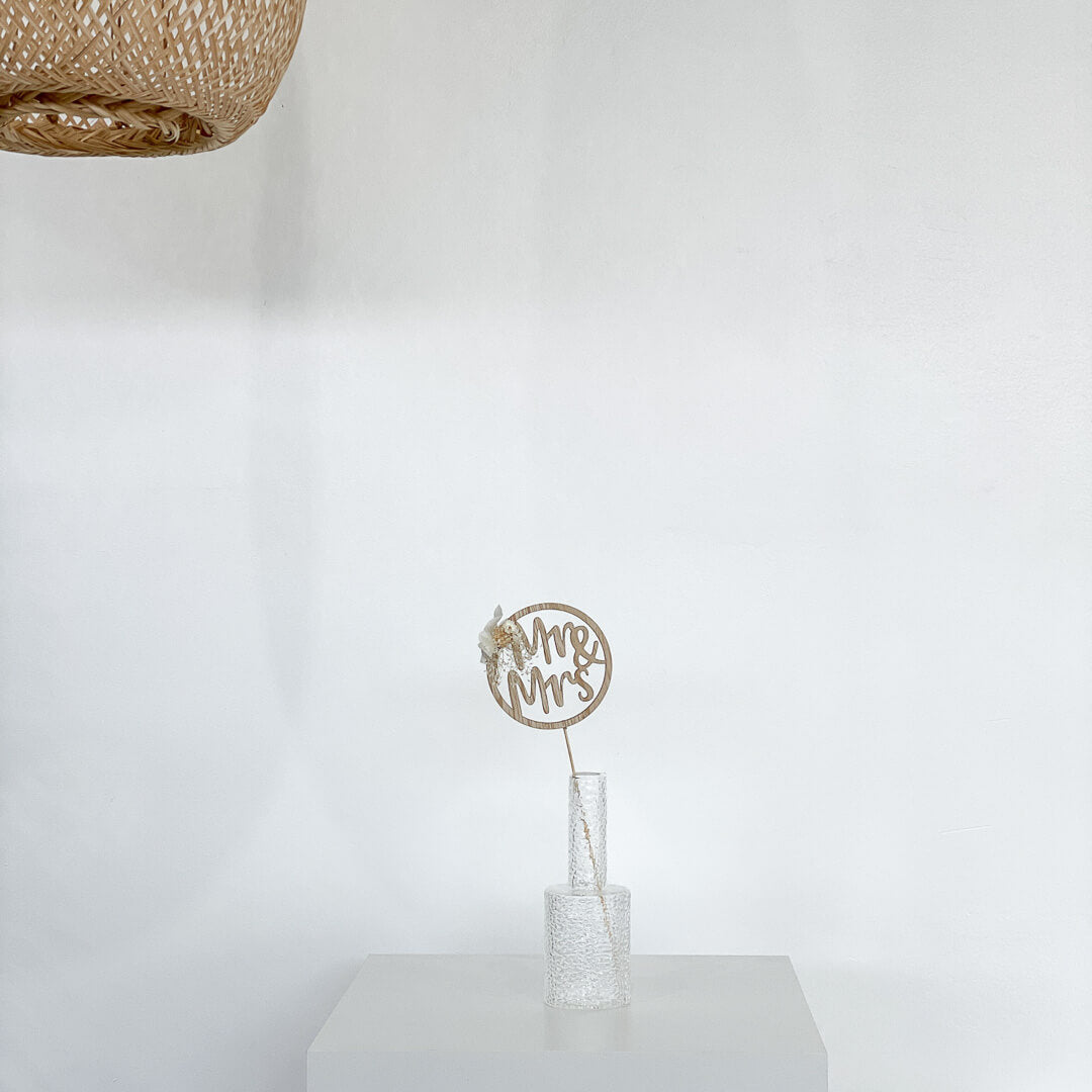 Caketopper Mr&Mrs aus Holz - Lykke&You GmbH