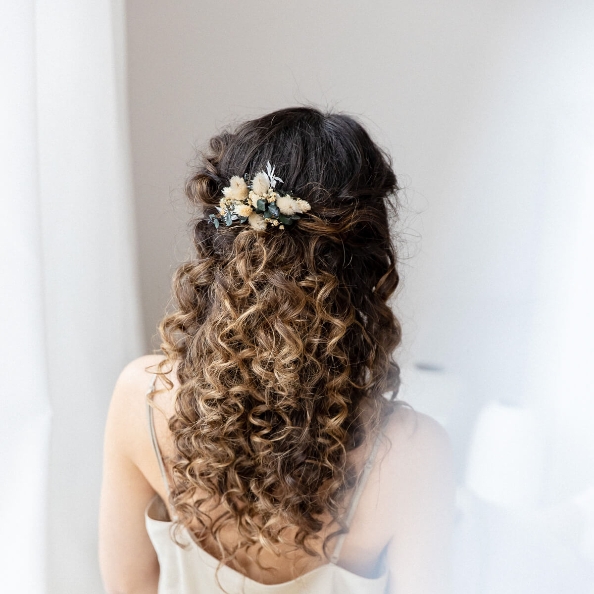 Haarkamm Eukalyptus Bohemian beige | Outlet - Lykke&You GmbH