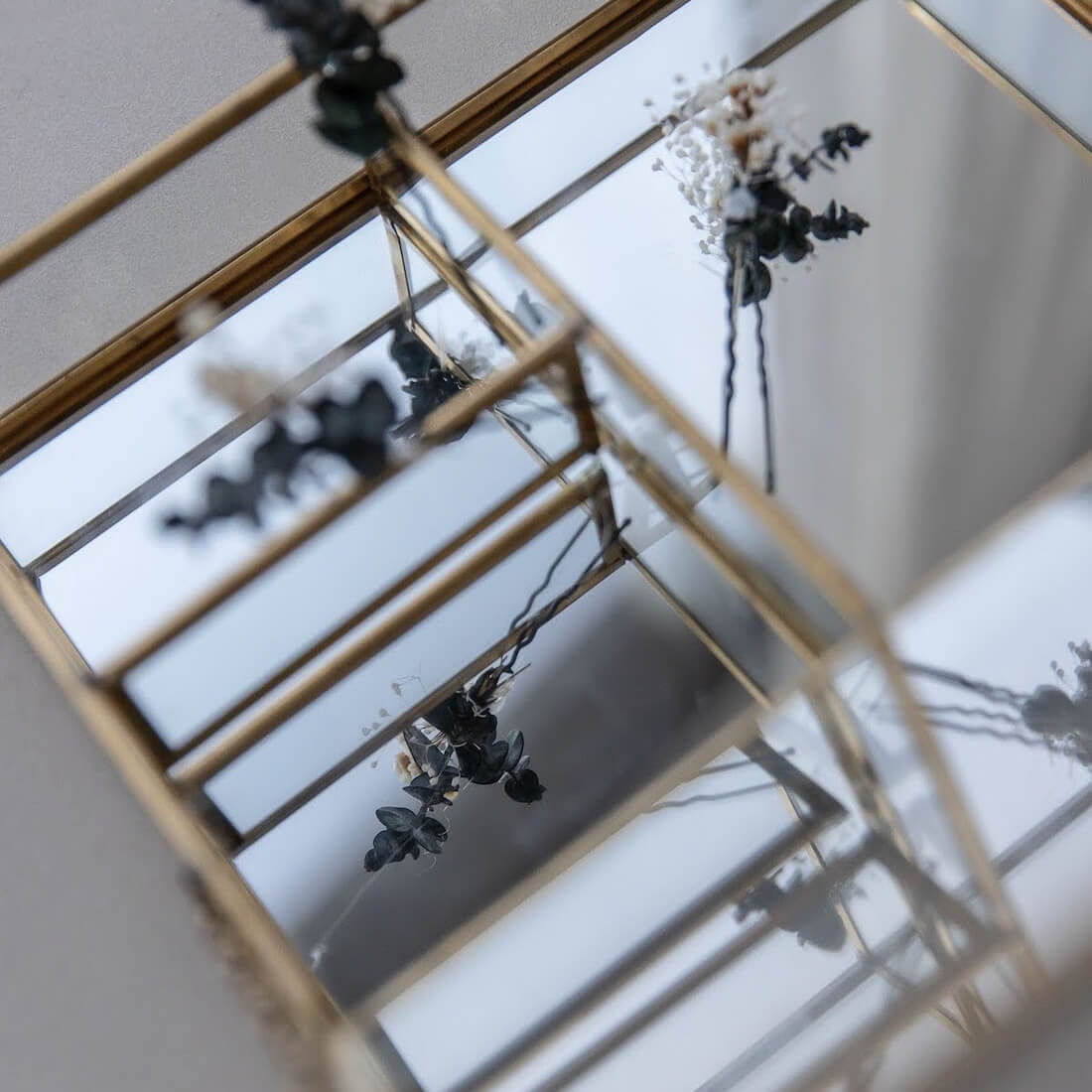 Haarnadel Trockenblumen Boho weiß Hochzeit, Kommunion, Blumenmädchen - Lykke&You