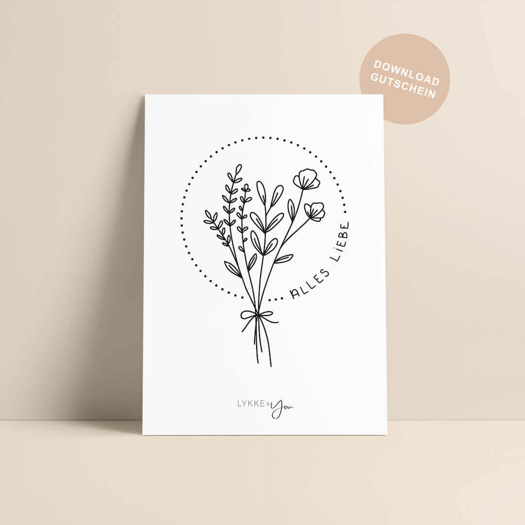 Geschenkgutschein für Trockenblumen