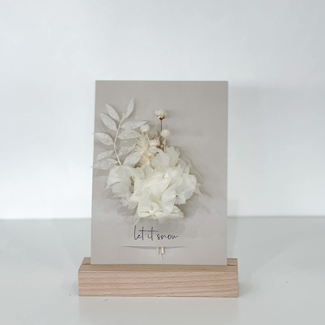 Weihnachtskarten mit Trockenblumen II - Lykke&You GmbH