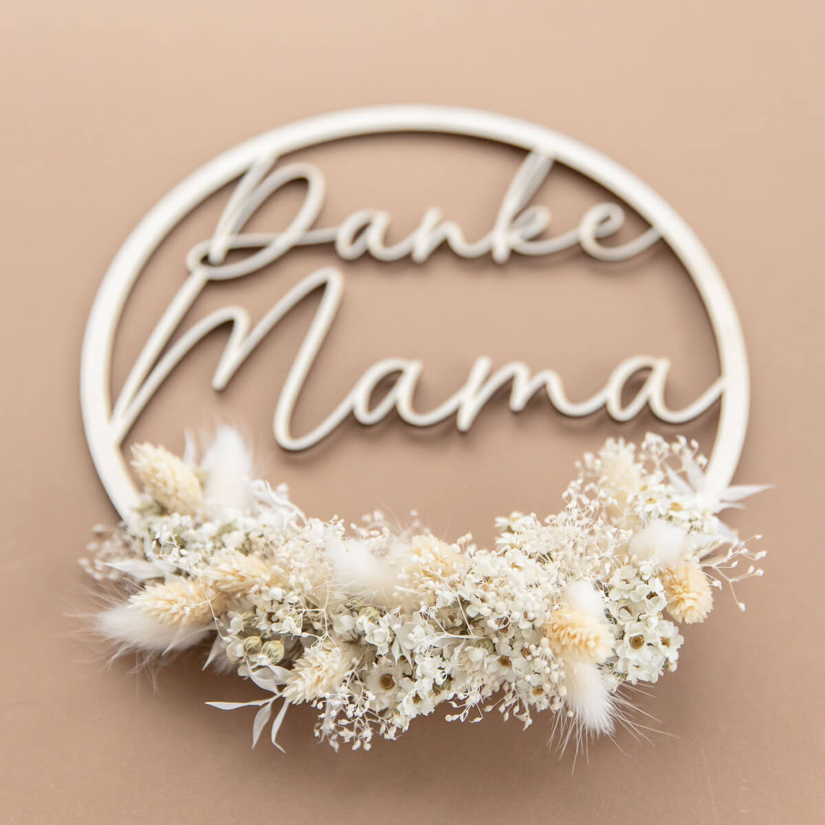 Geschenkidee Holzkranz "Danke Mama" - Lykke&You GmbH
