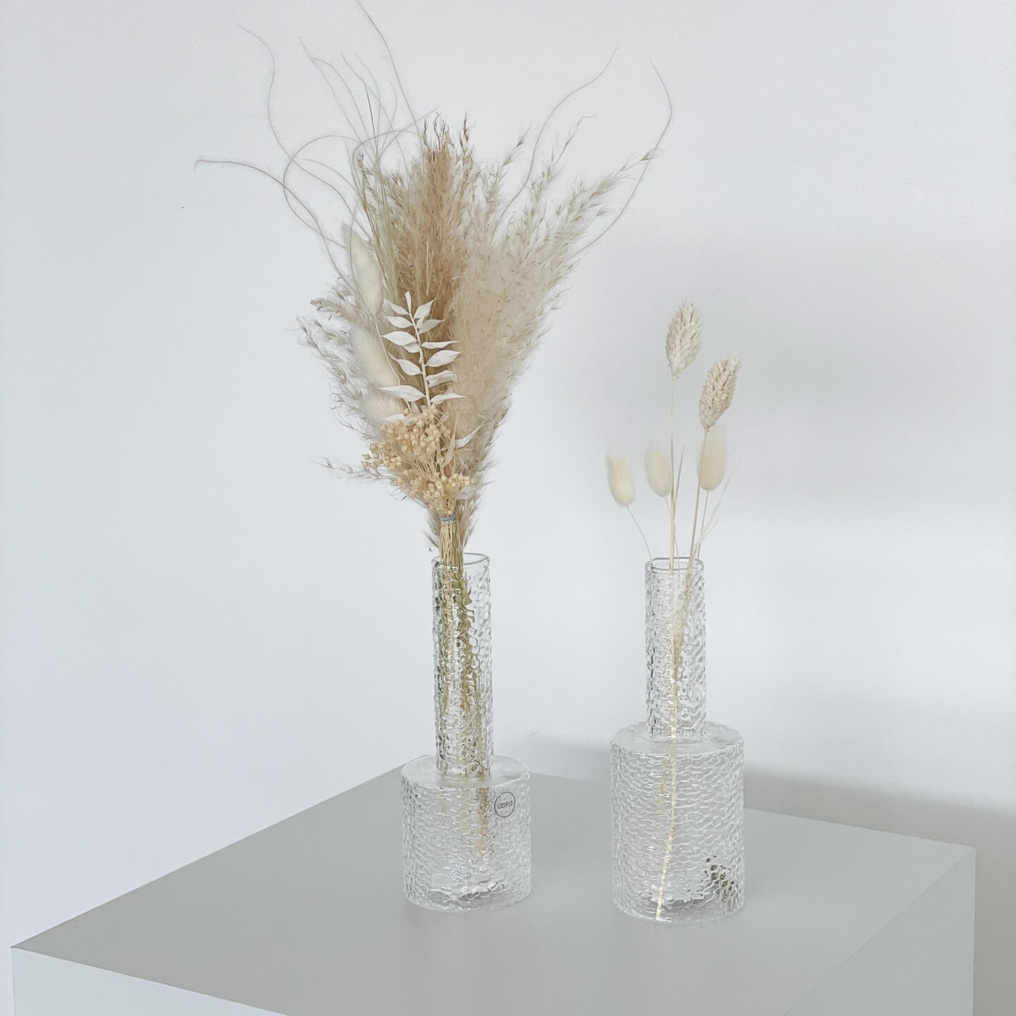 Trockenblumenstrauß Pampasgras Boho Mini I beige weiß I ca 30 cm I einzeln oder im Set - Lykke&You