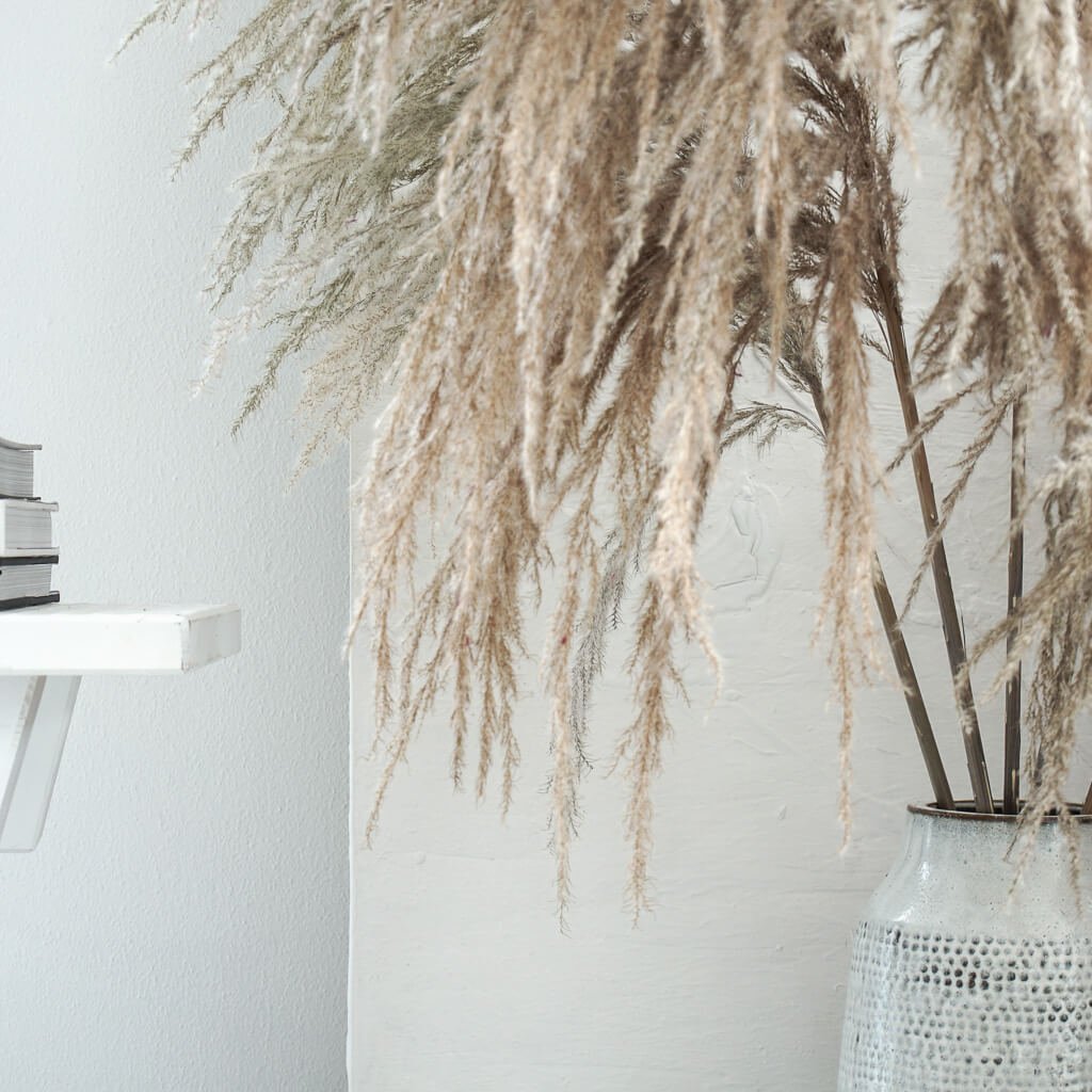 Pampasgras XL im Retrolook | ca 120 cm |  | natur (beige) - Farbe: beige