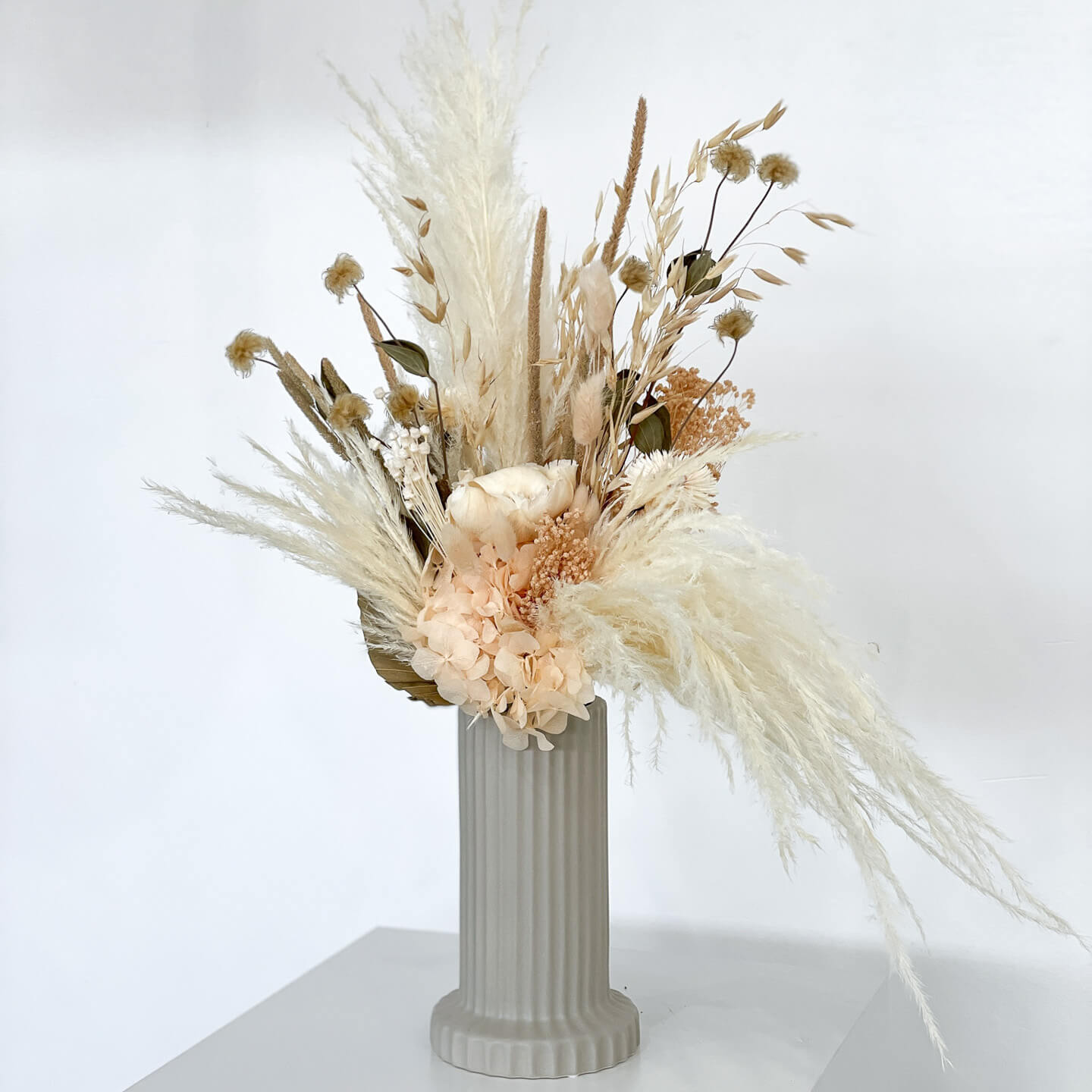 Trockenblumenstrauß Pampasgras Peach | Ca. 50 cm - Strauß