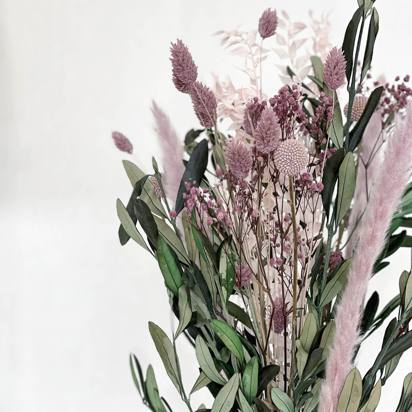 Trockenblumenstrauß Olivenzweige lila | ca. 50 cm - Strauß