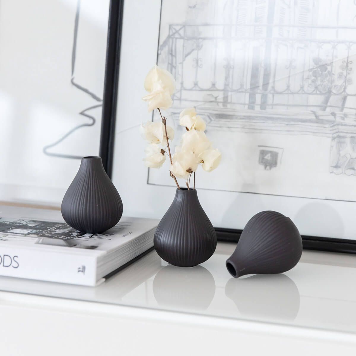 Ekenäs - Kleine Vase mit Rillen - Lykke&You GmbH